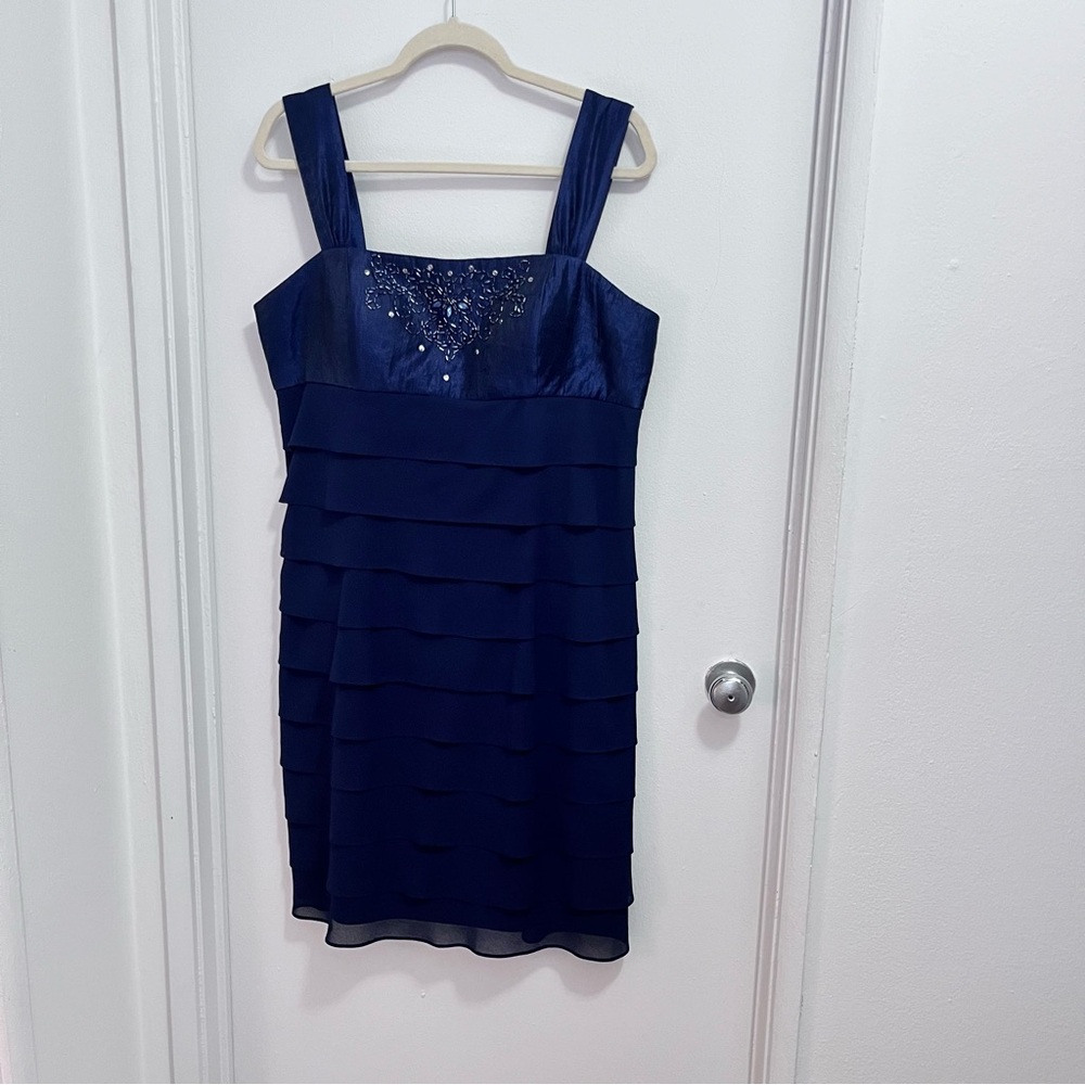 Vintage Y2K SL Fashion Beaded Pencil Dress